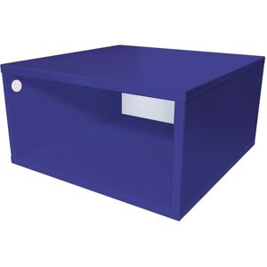 ABC MEUBLES Cubo di legno 50x50 cm - 50x50 - Blu scuro