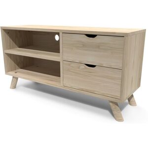 ABC MEUBLES Mobile TV scandinavo legno Viking -  - Legno Grezzo