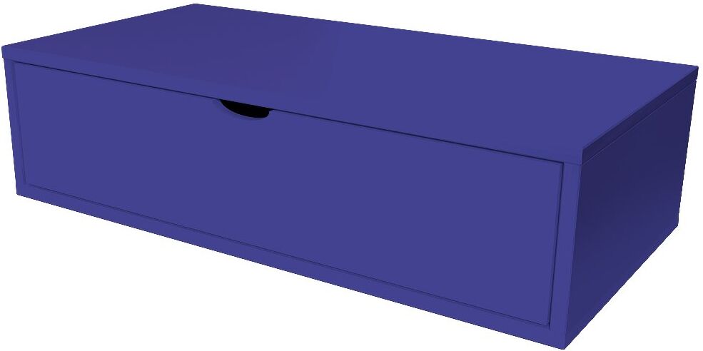 ABC MEUBLES Cubo di legno 100x50 cm + cassetto -  - Blu scuro