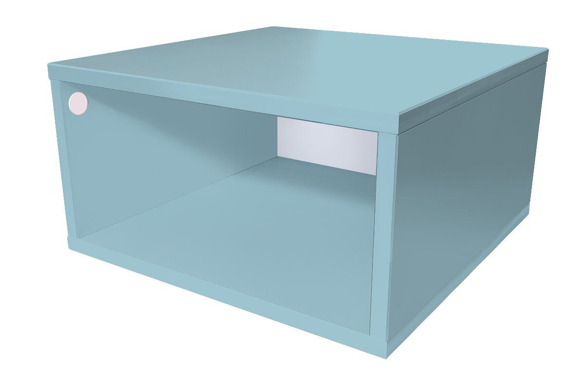 ABC MEUBLES Cubo di legno 50x50 cm - 50x50 - Polvere blu