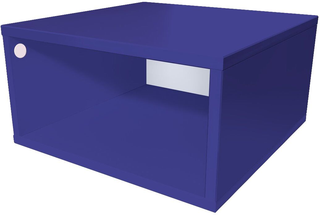 ABC MEUBLES Cubo di legno 50x50 cm - 50x50 - Blu scuro