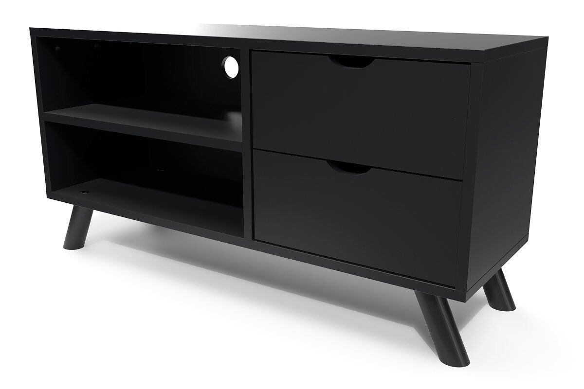 ABC MEUBLES Mobile TV scandinavo legno Viking -  - Nero