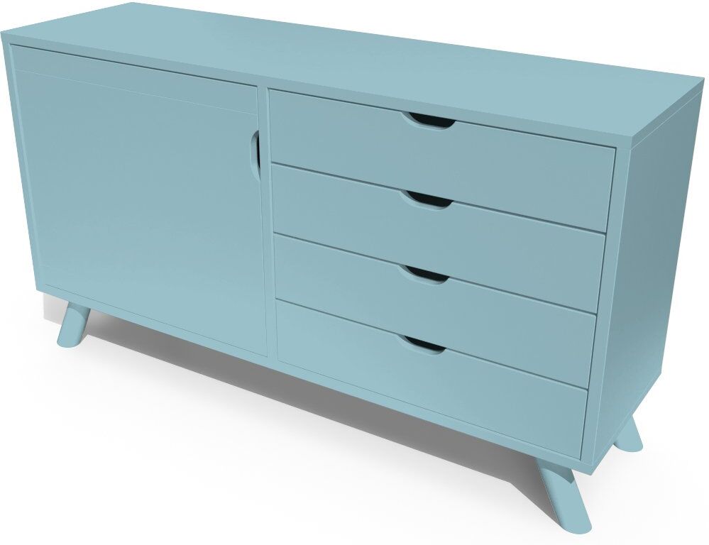 ABC MEUBLES Credenza scandinava legno Viking -  - Polvere blu