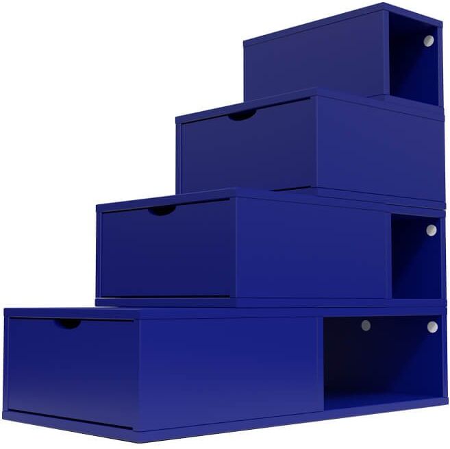 ABC MEUBLES Scala cubo di riordino 100 cm -  - Blu scuro