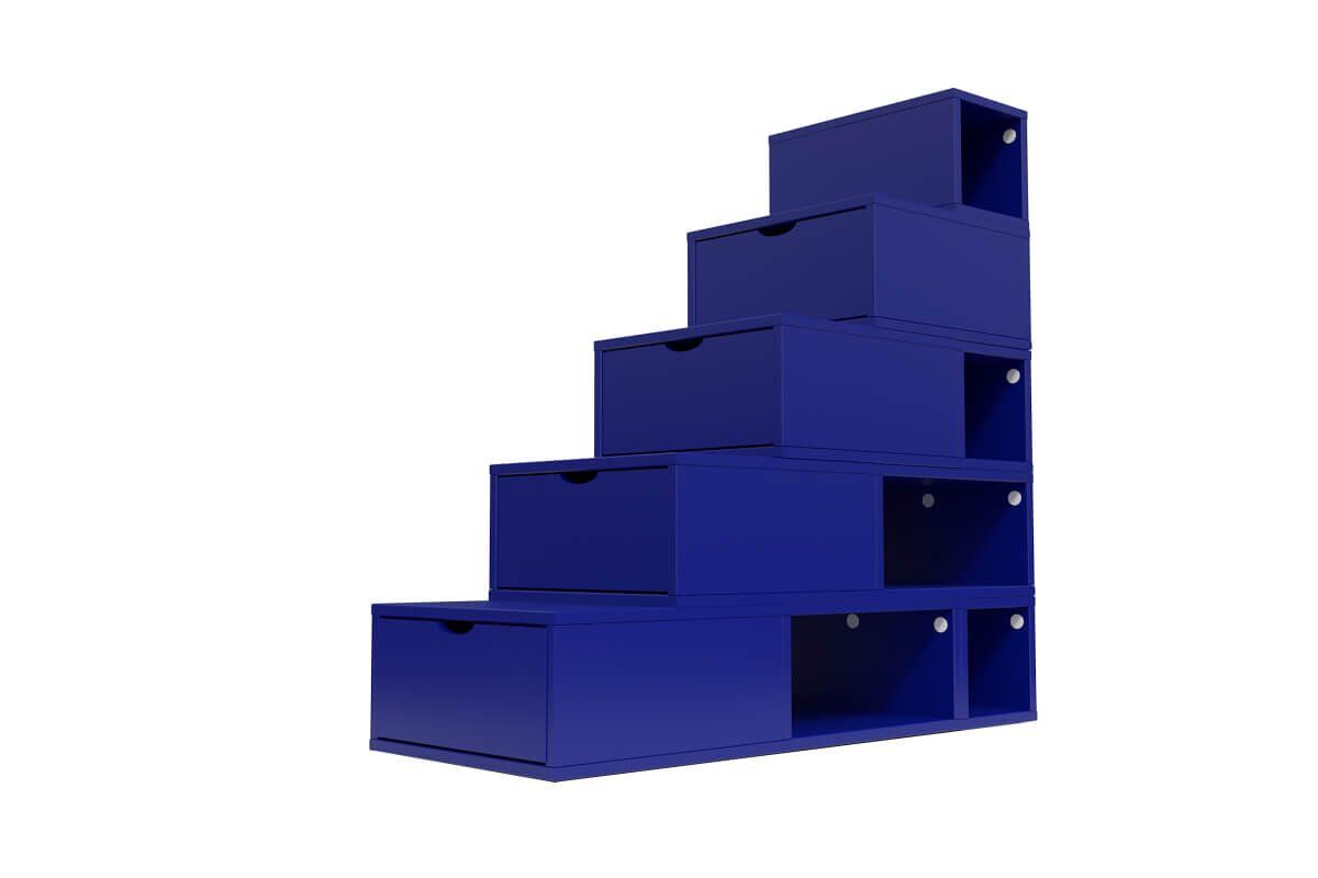 ABC MEUBLES Scala cubo di riordino 125 cm -  - Blu scuro