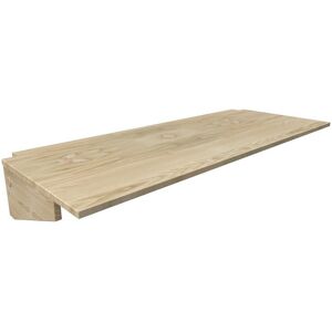ABC MEUBLES Scrivania sospesa in legno da 120 cm per letto a soppalco - Legno Grezzo (senza vernice) ABC MEUBLES Scrivania sospesa in legno da 120 cm per letto a soppalco - Legno Grezzo (senza vernice)