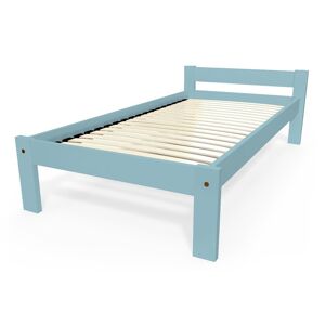 ABC MEUBLES Letto per bambini 90x190 in legno di faggio Simply - 90x190 - Polvere blu