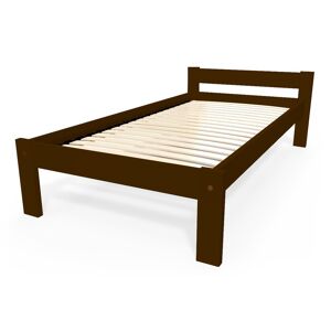 ABC MEUBLES Letto per bambini 90x190 in legno di faggio Simply - 90x190 - Wengé