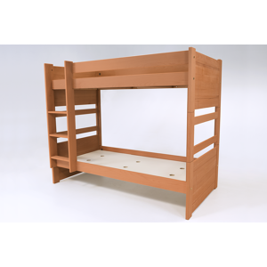 ABC MEUBLES Letto a castello 2 posti 90x190 separabile legno Duo - 90x190 - Tinto Miele