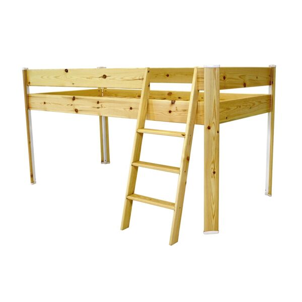 abc meubles letto compatta per bambini - 90x190 - legno grezzo