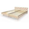 ABC MEUBLES Letti gemelli in legno massiccio con testiere Twin - 80x190 - Decorazione di frutta