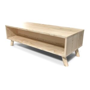 ABC MEUBLES Tavolino rettangolare scandinavo legno Viking -  - Vernice Naturale