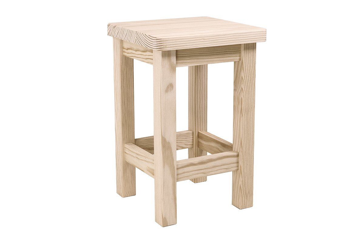 ABC MEUBLES Sgabello in legno destro made in france -  - Vernice Naturale