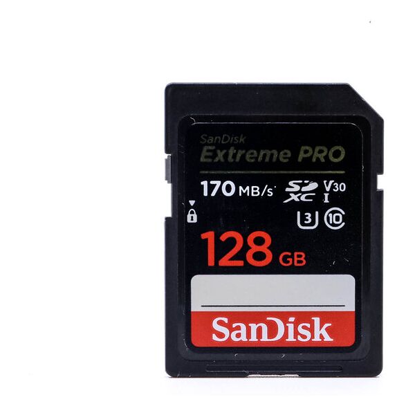 sandisk 128gb extreme pro 170mb/s sdxc card (condition: excellent)