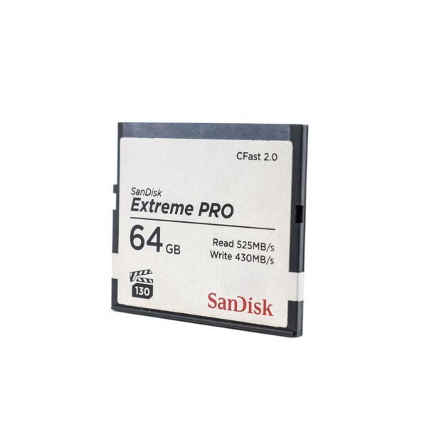 sandisk extreme pro 64gb 525mb/s cfast 2.0 card (condition: excellent)