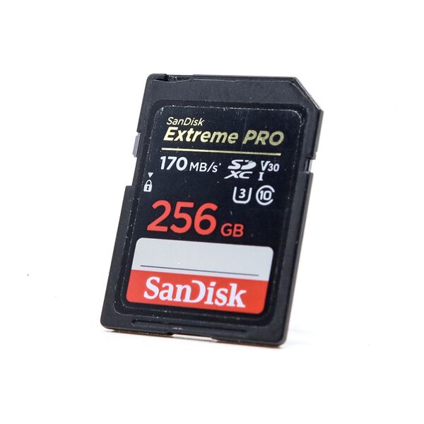 sandisk extreme pro 170mb/s 256gb uhs-i sdxc card (condition: like new)