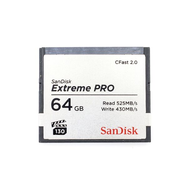 sandisk extreme pro 64gb 525mb/s cfast 2.0 card (condition: excellent)