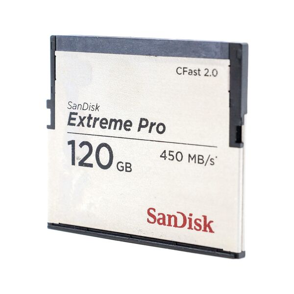 sandisk extreme pro 120gb 450mb/s cfast 2.0 card (condition: excellent)