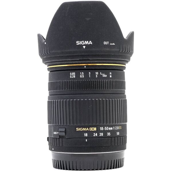 sigma 18-50mm f/2.8 ex dc canon ef-s fit (condition: well used)