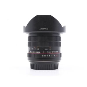 Samyang 8mm f/3.5 Asph IF MC Fisheye CS II DH Canon EF -S Fit (Condition: Excellent)