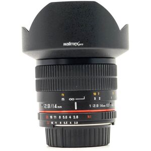 Walimex Pro 14mm f/2.8 ED AS IF UMC Nikon Fit (Condition: Good)