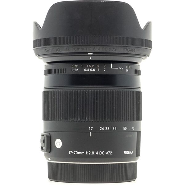 sigma 17-70mm f/2.8-4 dc macro os hsm contemporary canon ef-s fit (condition: excellent)