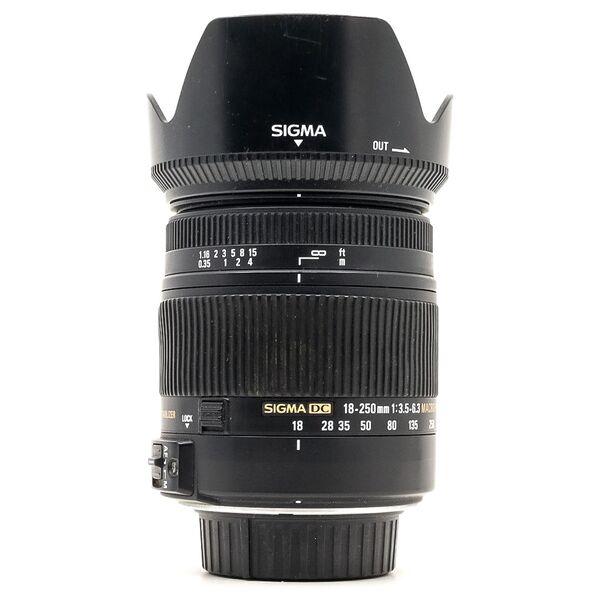 sigma 18-250mm f/3.5-6.3 dc os hsm nikon fit (condition: good)