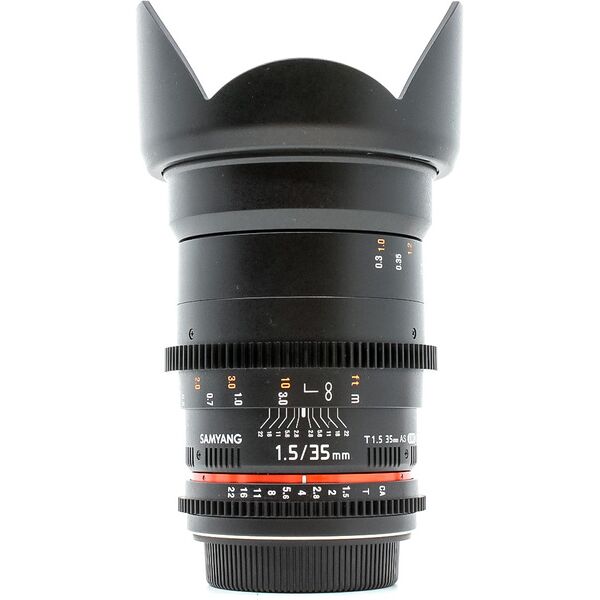 samyang 35mm t1.5 as umc ii canon ef fit (condition: like new)