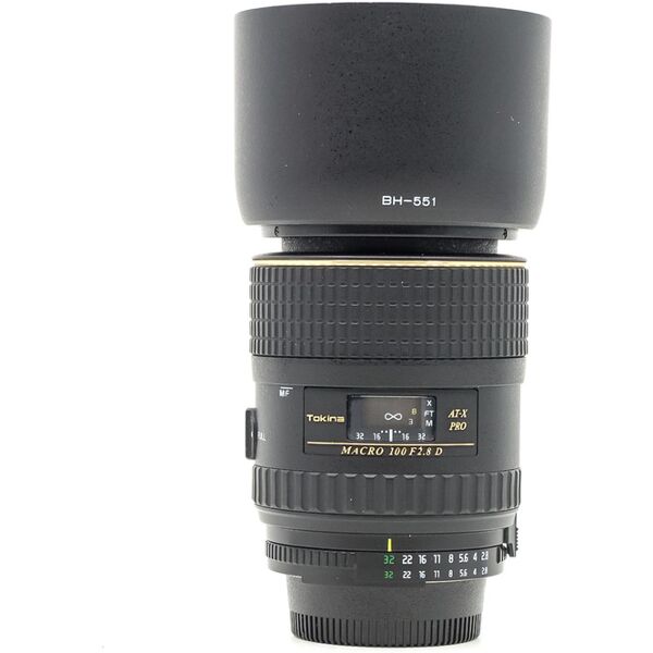 tokina 100mm f/2.8d at-x pro macro nikon fit (condition: good)