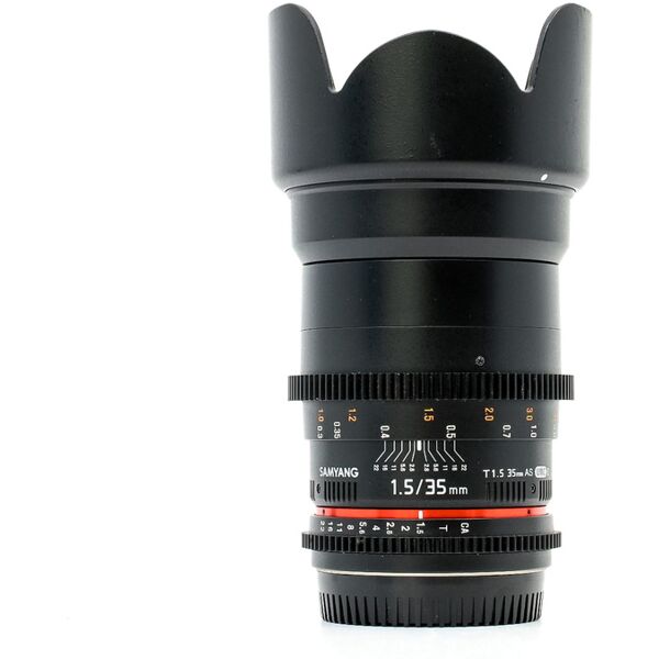 samyang 35mm t1.5 canon ef fit (condition: good)