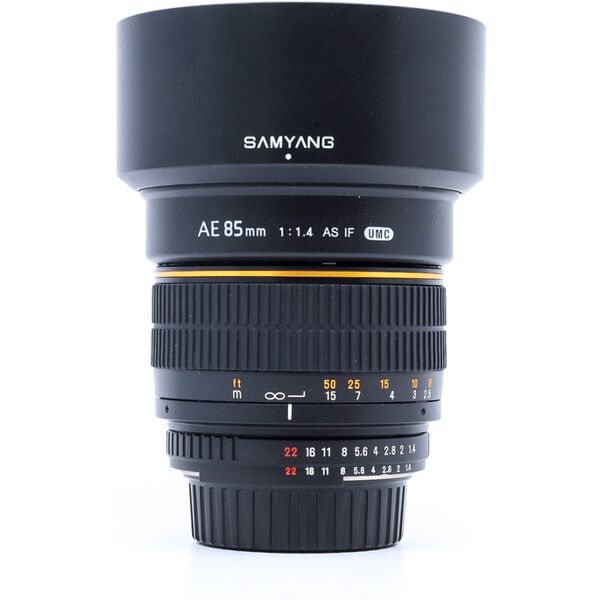 samyang 85mm f/1.4 as if umc (ae) nikon fit (condition: excellent)