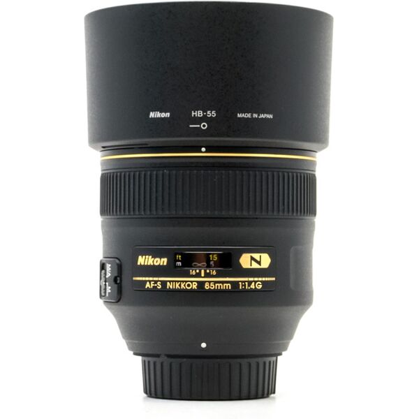 nikon af-s nikkor 85mm f/1.4g (condition: good)