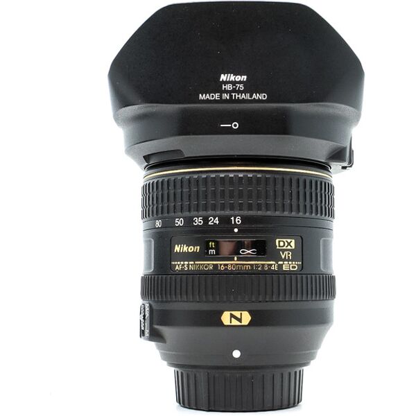 nikon af-s dx nikkor 16-80mm f/2.8-4e ed vr (condition: good)