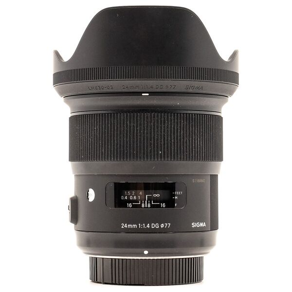 sigma 24mm f/1.4 dg hsm art nikon fit (condition: excellent)