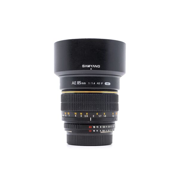 samyang 85mm f/1.4 as if umc (ae) nikon fit (condition: good)