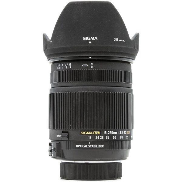 sigma 18-250mm f/3.5-6.3 dc os hsm nikon fit (condition: excellent)