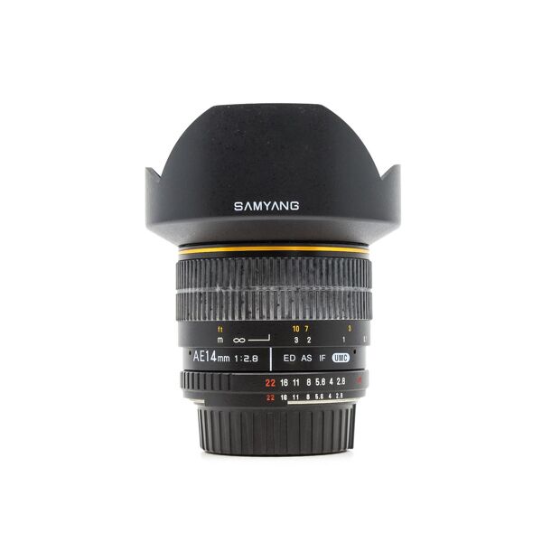 samyang 14mm f/2.8 ed as if umc [ae chip] nikon fit (condition: excellent)