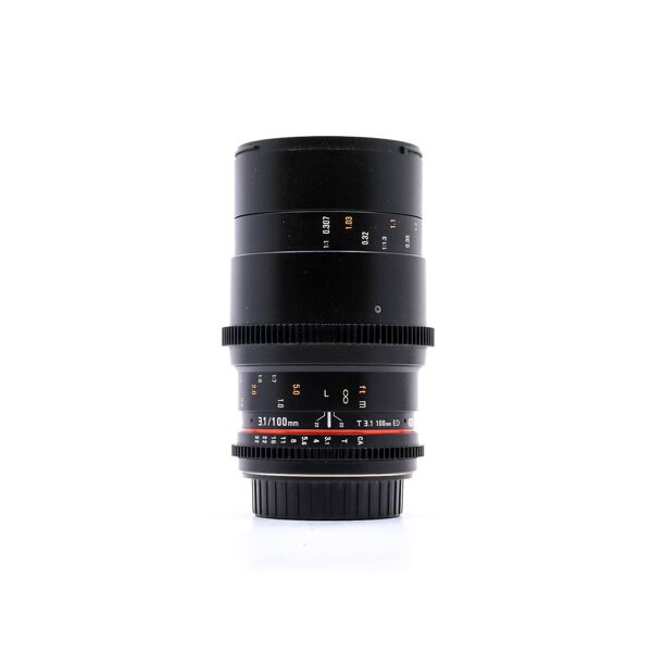 samyang 100mm t3.1 ed umc macro canon ef fit (condition: excellent)