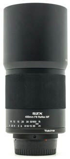 tokina szx 400mm f/8 reflex mf nikon fit (condition: excellent)