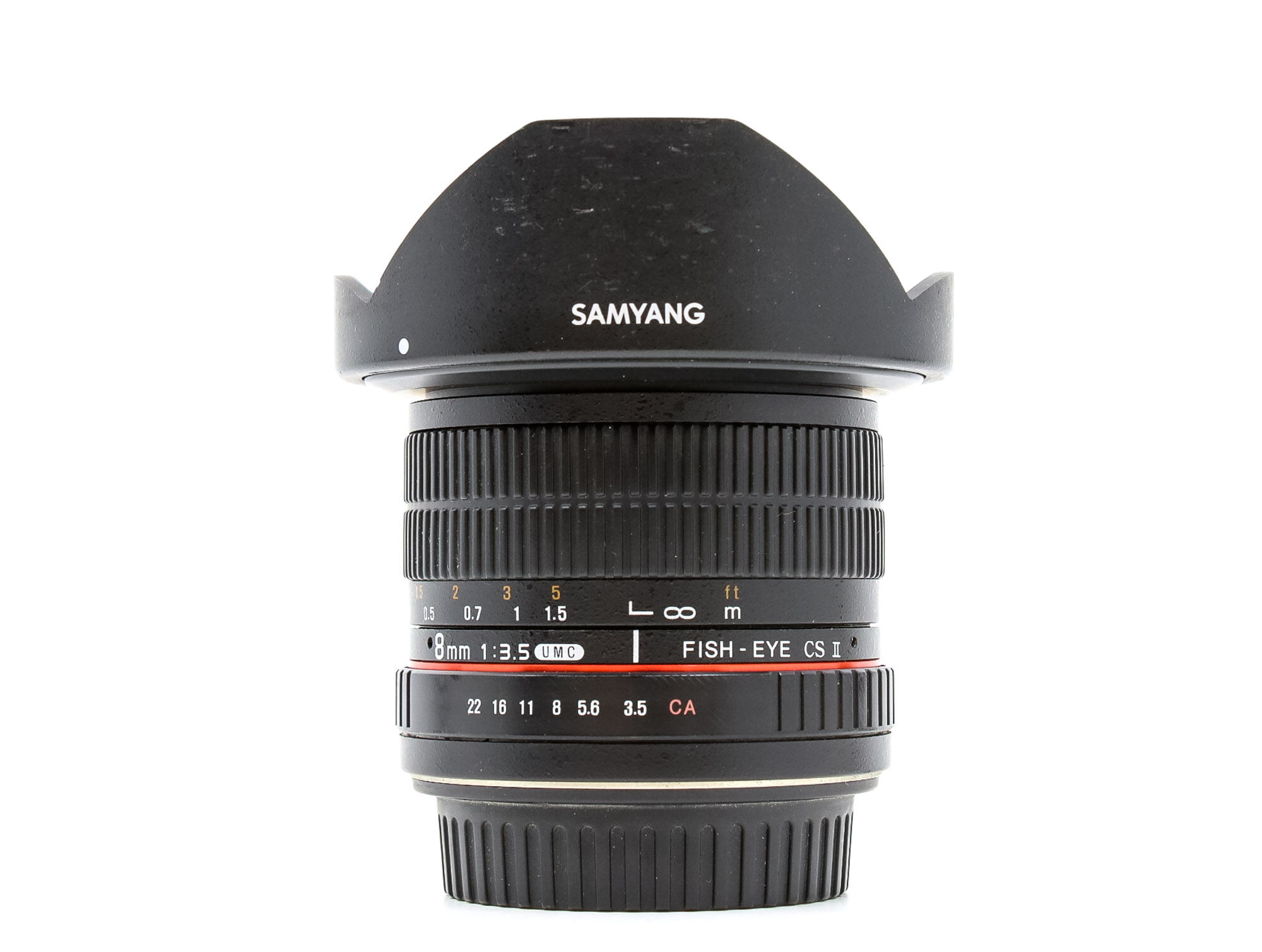 samyang 8mm f/3.5 fisheye canon ef-s fit (condition: excellent)