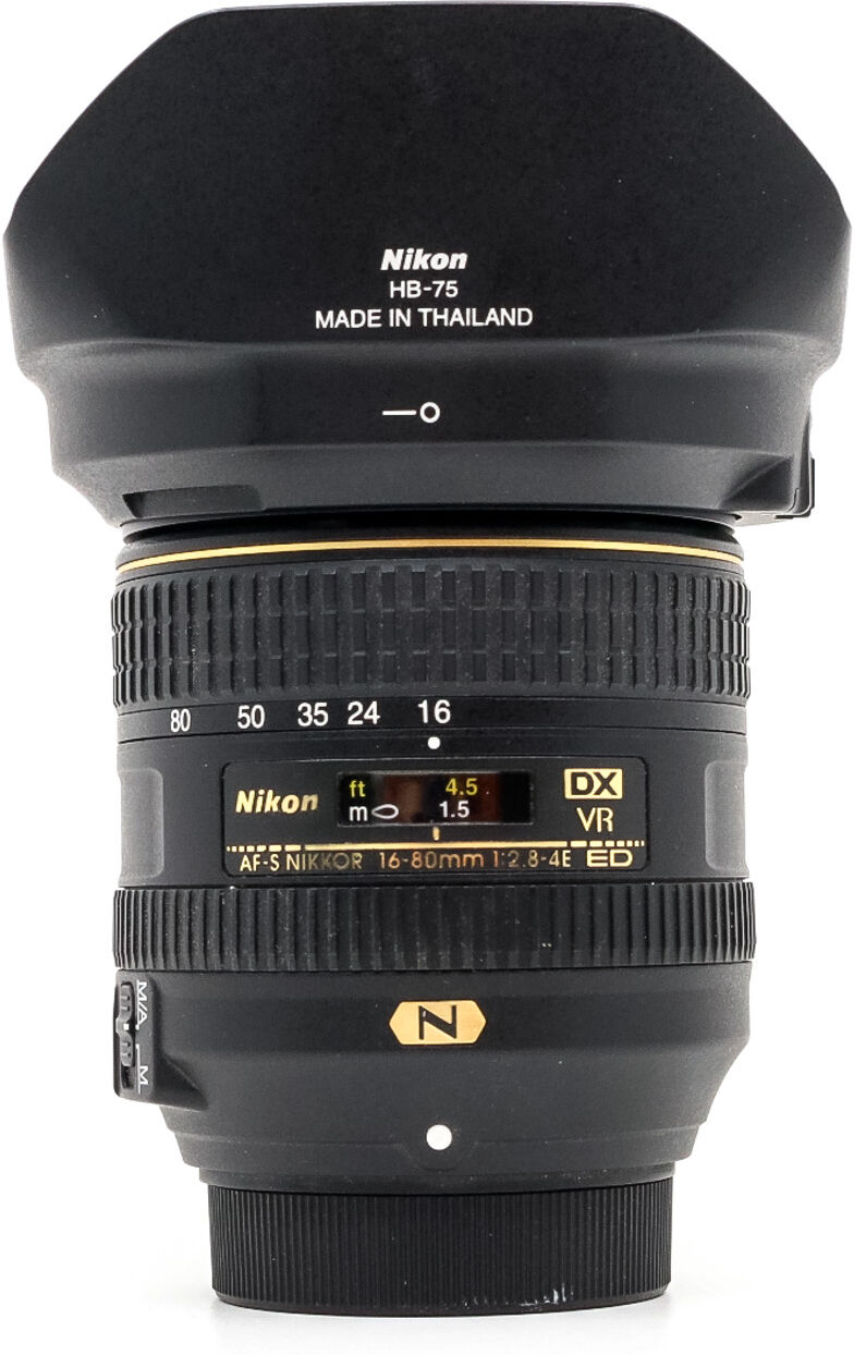 nikon af-s dx nikkor 16-80mm f/2.8-4e ed vr (condition: good)