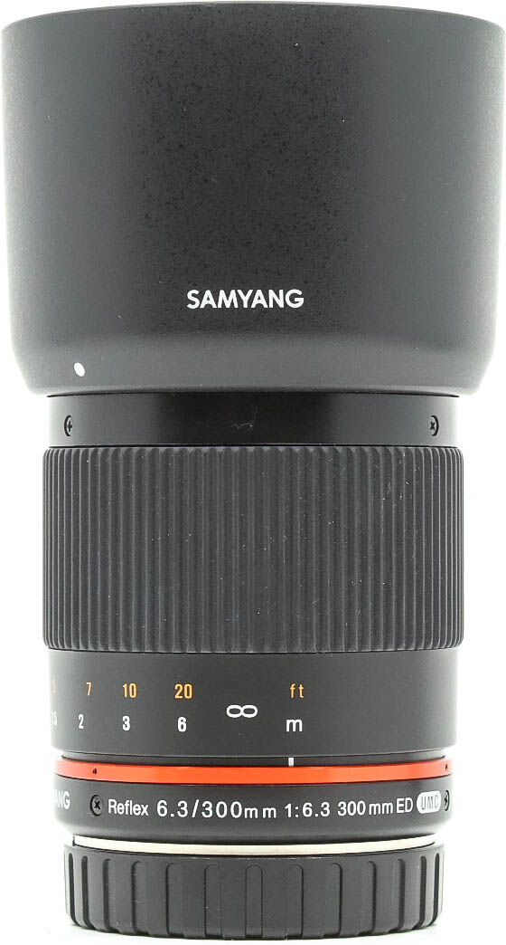 samyang 300mm f/6.3 reflex ed umc cs canon ef-m fit (condition: excellent)