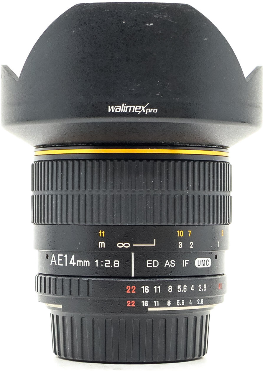 walimex pro 14mm f/2.8 ae nikon fit (condition: excellent)