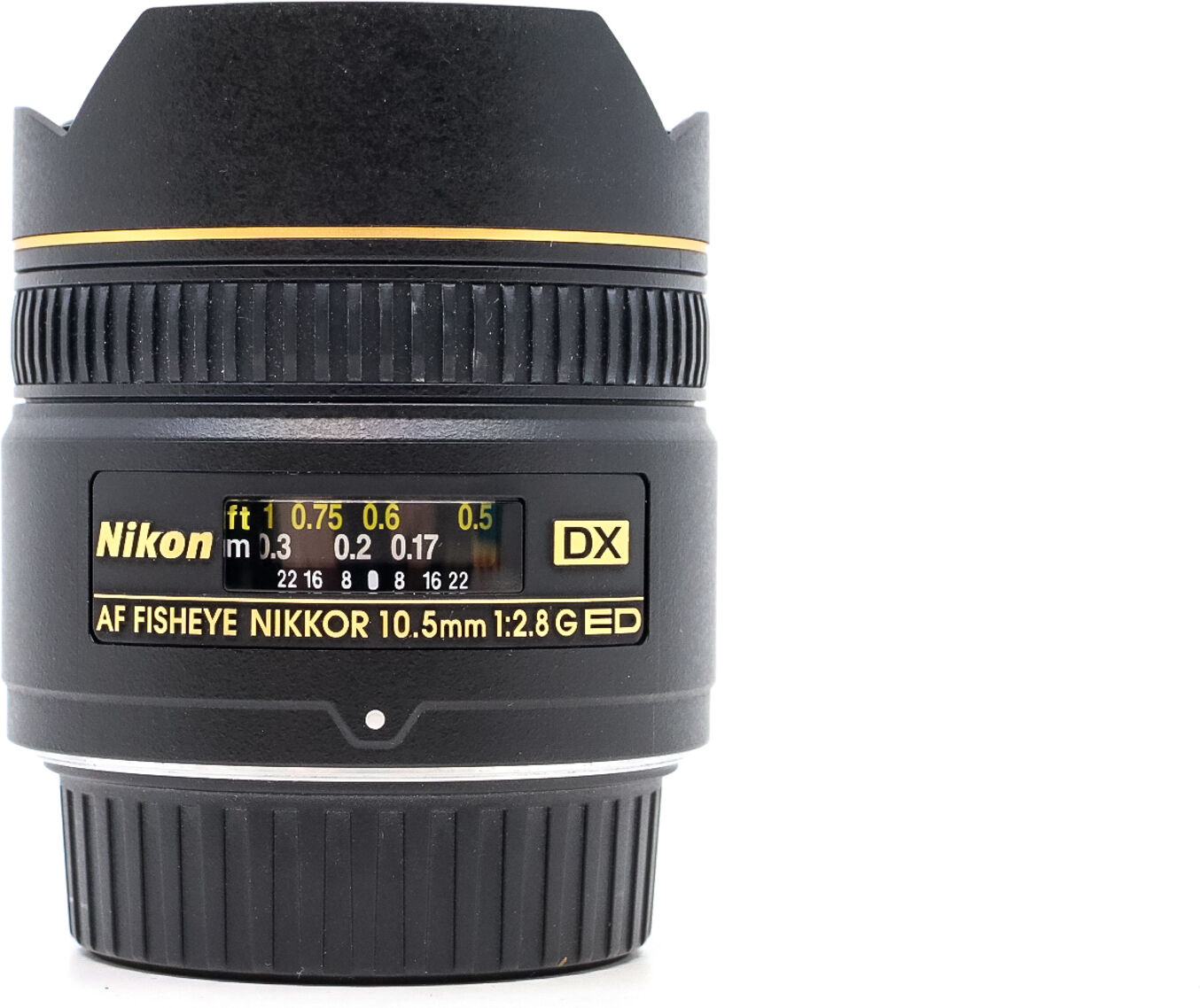 nikon af nikkor dx 10.5mm f/2.8g ed fisheye (condition: like new)