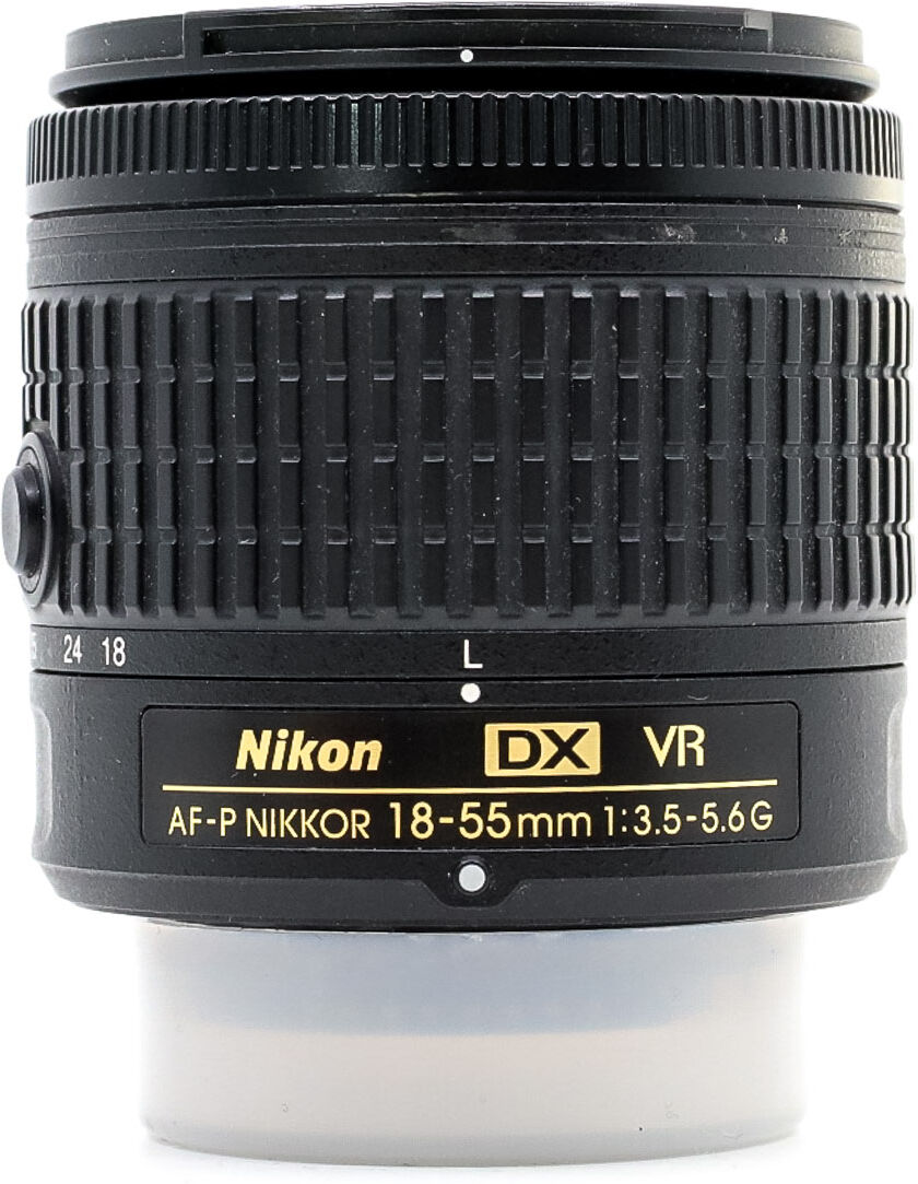 nikon af-p dx nikkor 18-55mm f/3.5-5.6g vr (condition: excellent)