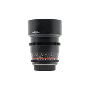 Walimex Pro 85mm T1.5 Canon Ef Fit (condition: Excellent)