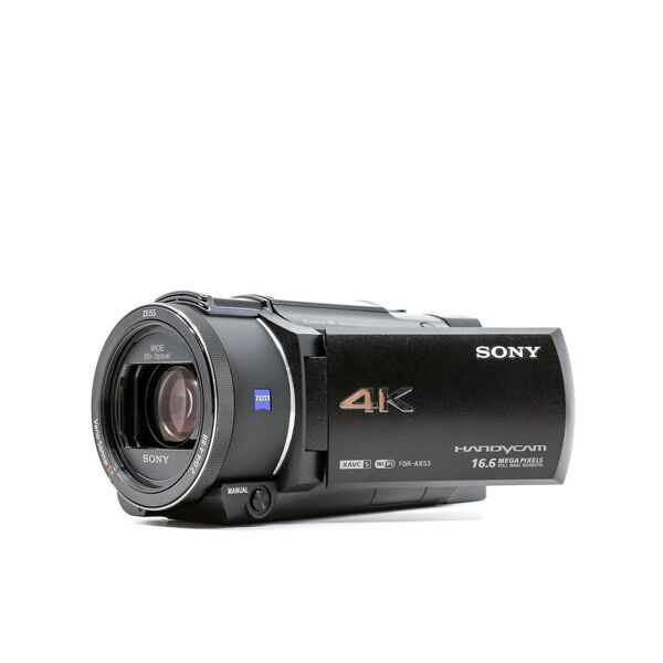 sony fdr-ax53 4k camcorder (condition: well used)