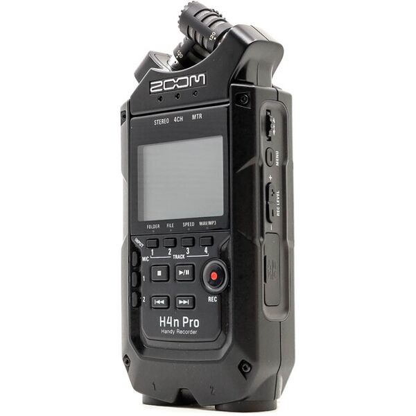 zoom h4n pro 4-track audio recorder (condition: like new)