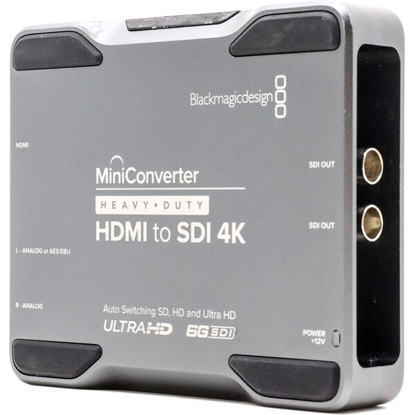 blackmagic design mini converter heavy duty sdi to hdmi 4k (condition: excellent)