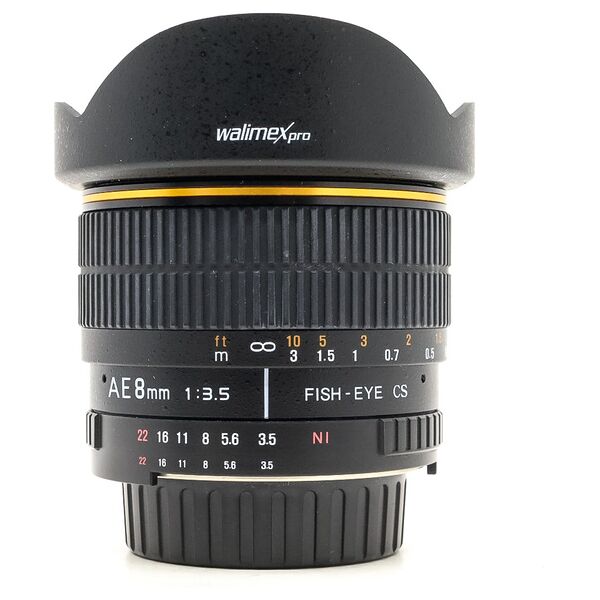 walimex pro 8mm f/3.5 ae nikon fit (condition: like new)